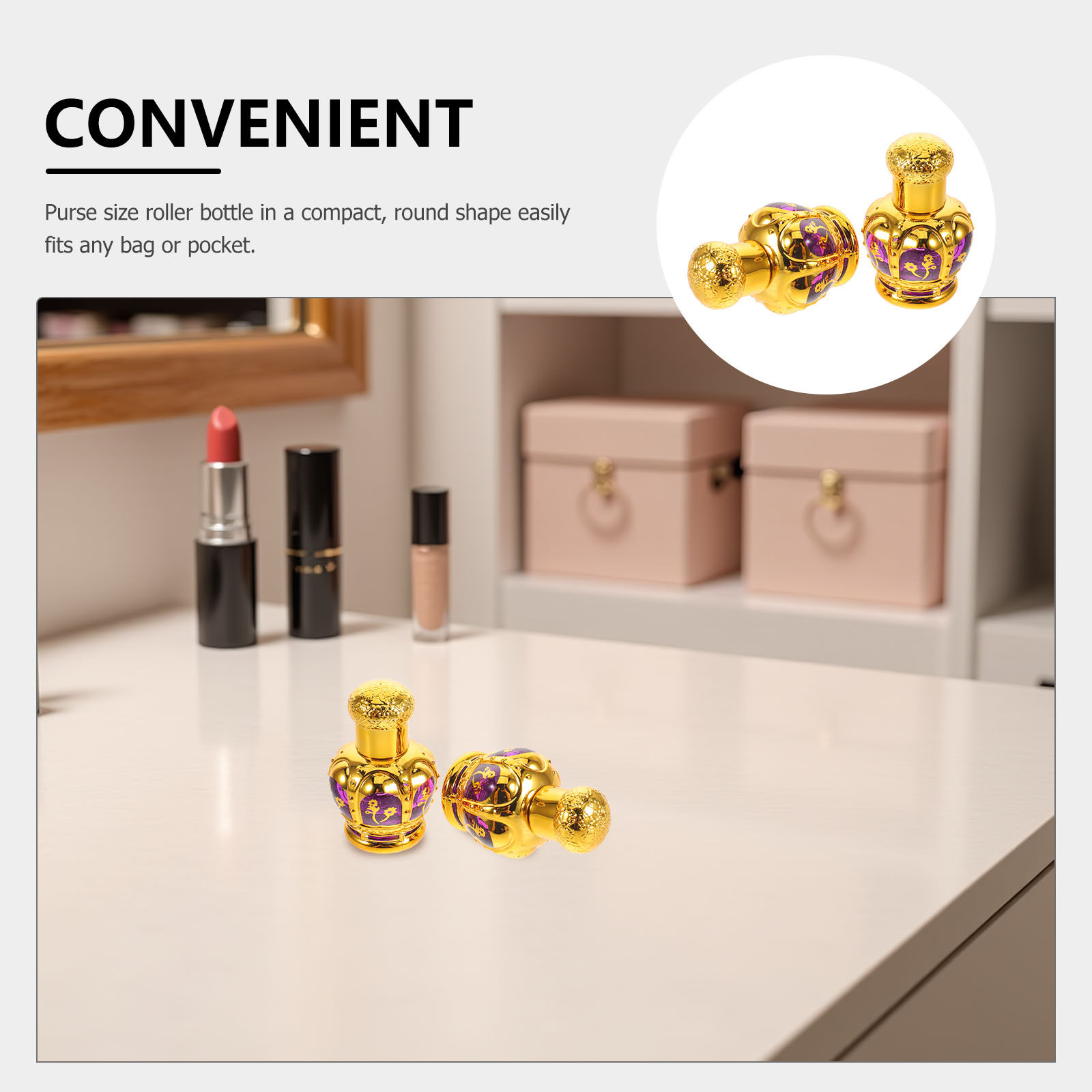 2 Peças Frascos de Vidro Roll- - On Perfume & Fragrance Kota Bogor avaliação e preço