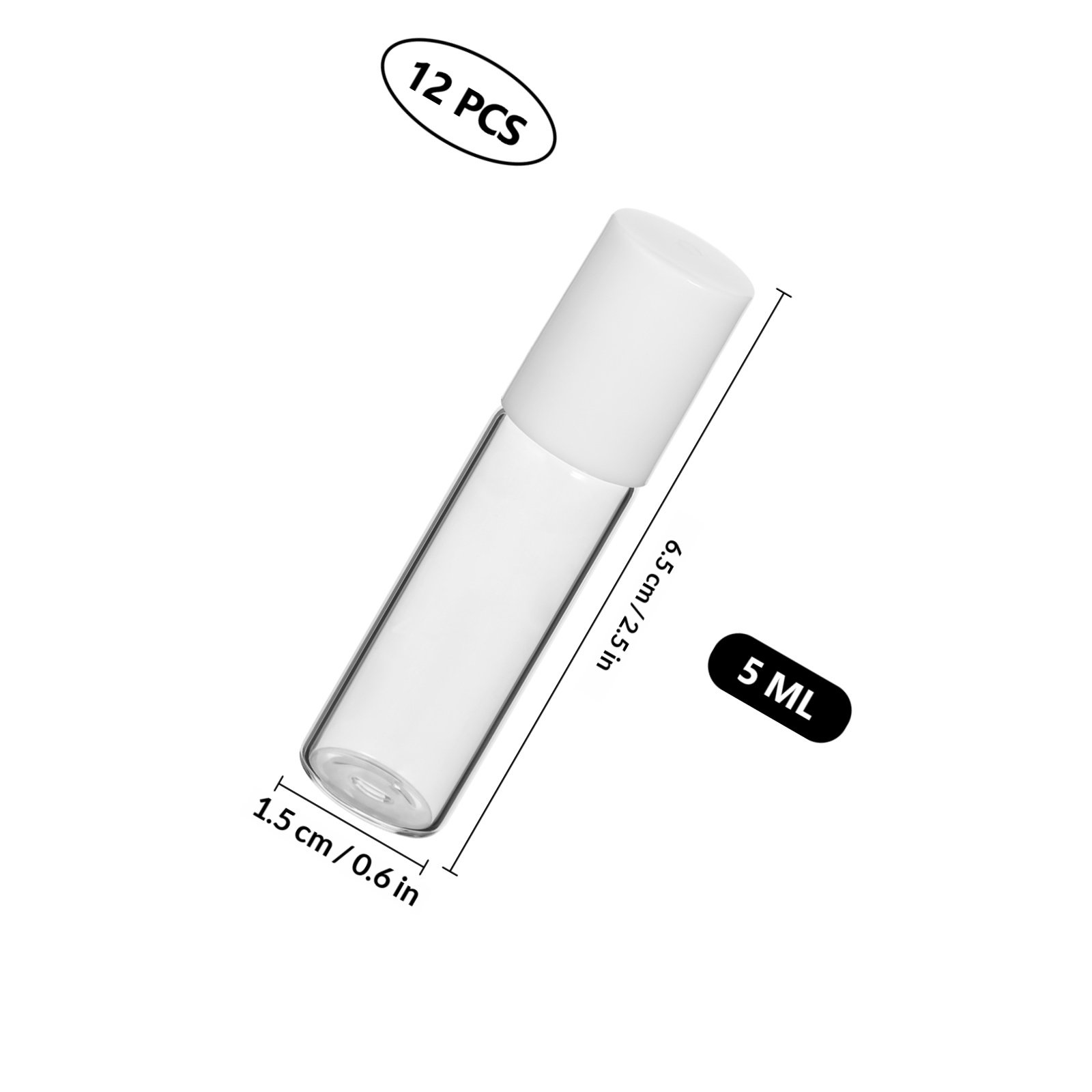 12 Frascos de Vidro de 5ml par - On Perfume & Fragrance Kota Bogor avaliação e preço